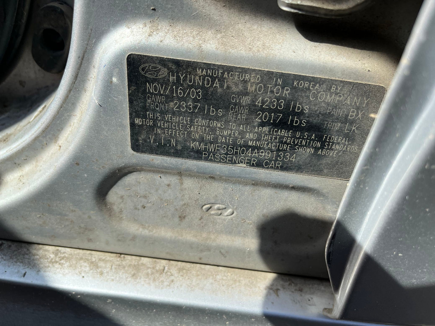 Wiper Motor 1999 - 2005 Hyundai Sonata