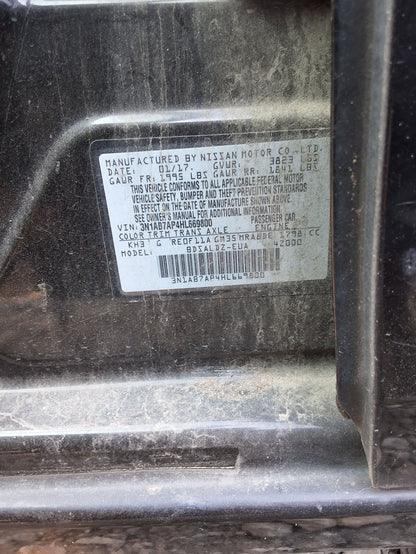 A-Pillar Trim Panel Driver Side 2013 - 2019 Nissan Sentra