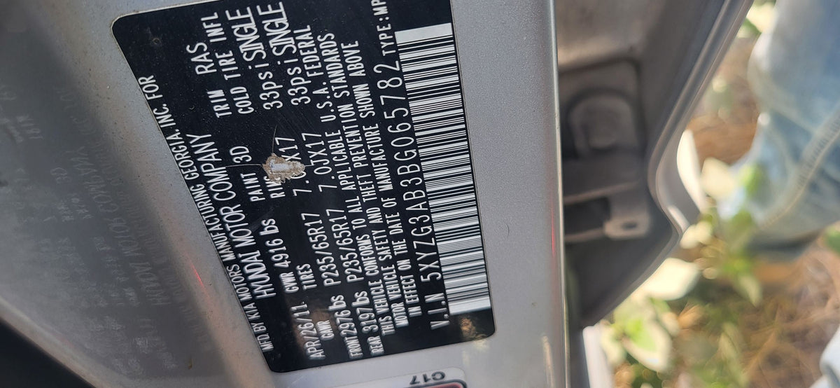 Door Shell Front Driver Side 2007 - 2012 Hyundai Santa Fe