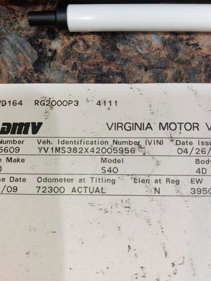 Rocker Molding Driver Side 2000 - 2004 Volvo S40