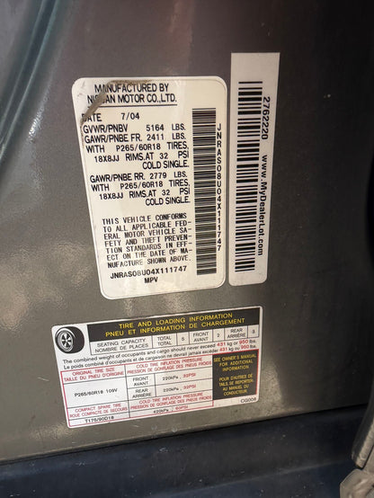 Fuse Box Engine Compartment 2003 - 2008 INFINITI FX35
