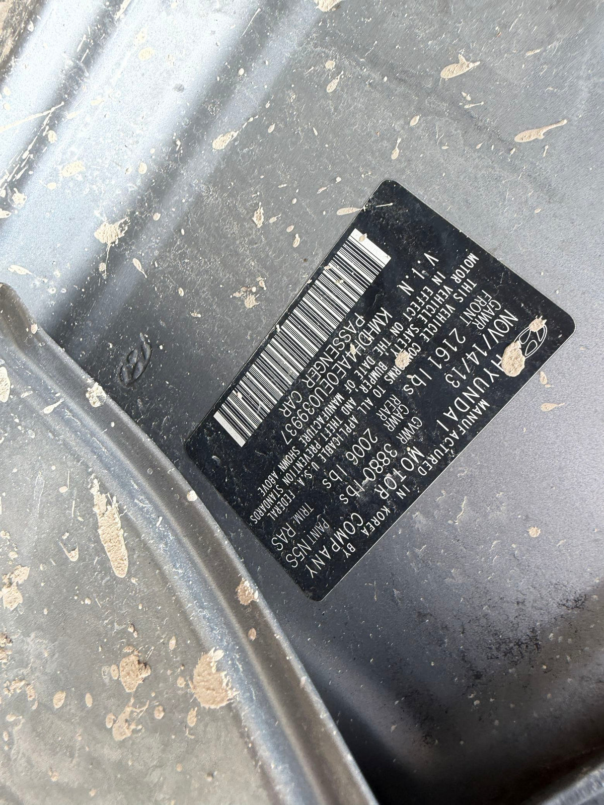 Radiator Core Support 2011 - 2016 Hyundai Elantra