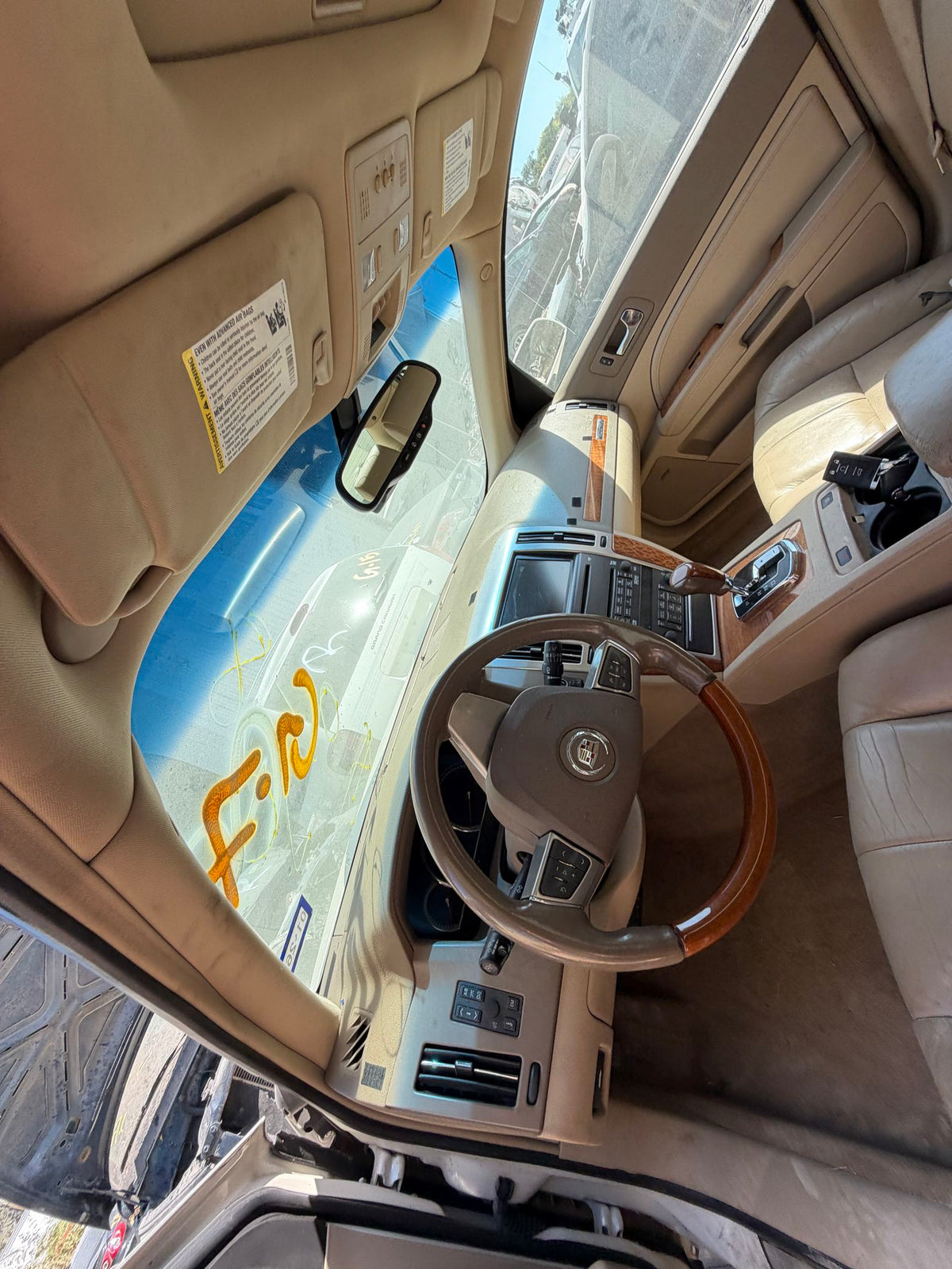 Door Window Glass Front Passenger Side 2005 - 2011 Cadillac STS