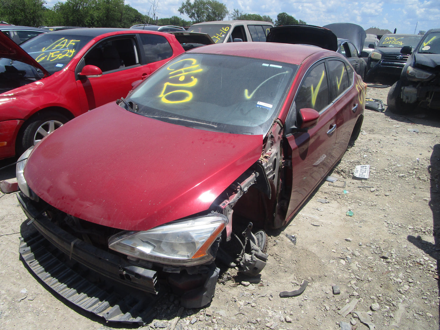 1/2 2014 Nissan Sentra | All Parts A - F | SKU #:16230 CH-20