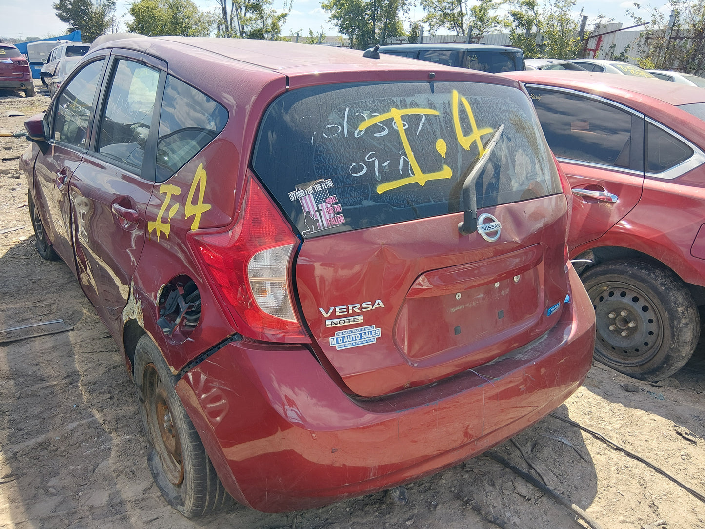 2/2 2016 NISSAN VERSA | All Parts G - Z | STK # M17754