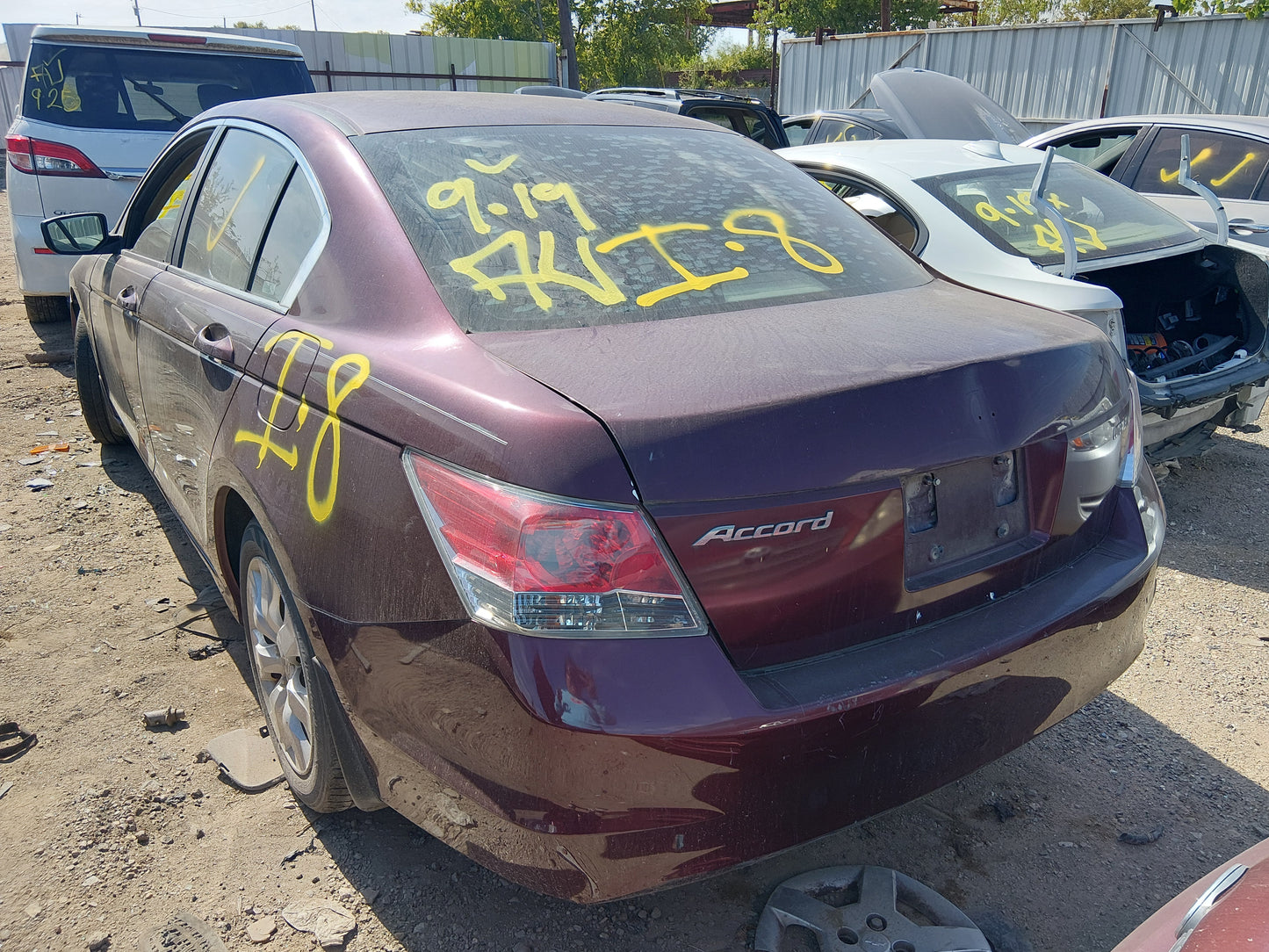 1/2 2009 HONDA ACCORD | All Parts A - F | STK # M17758