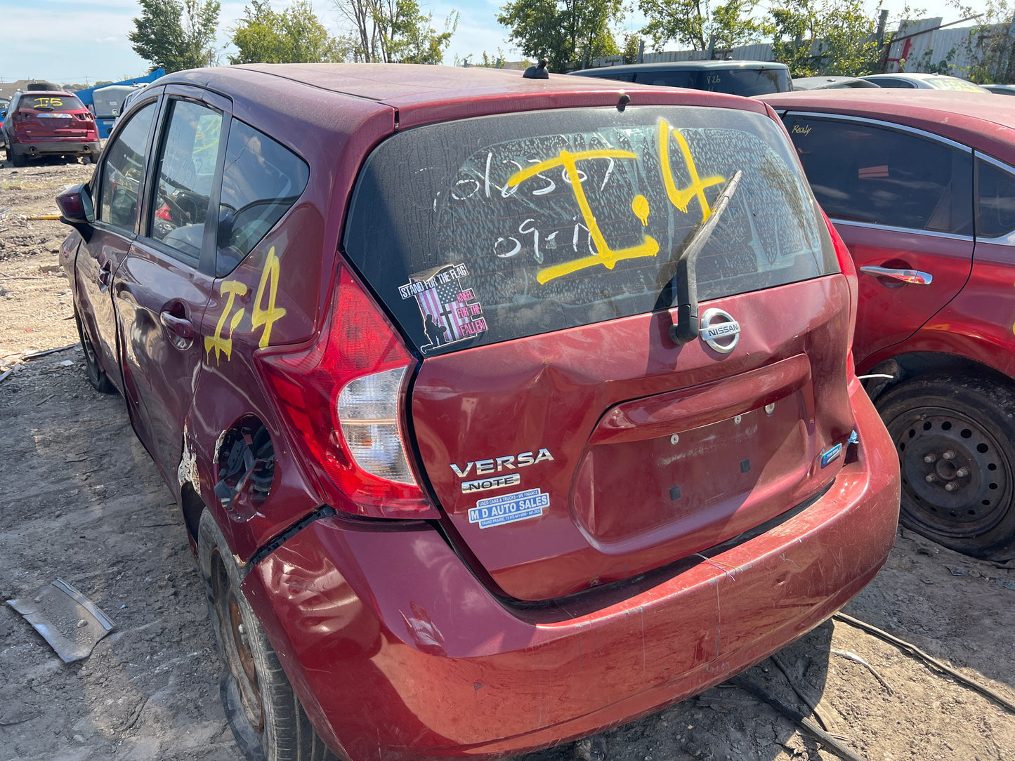 1/2 2016 NISSAN VERSA | All Parts A - F | STK # M17754