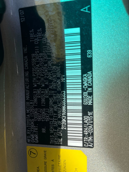 2004-2009 Lexus RX350 - Stock #: M18455