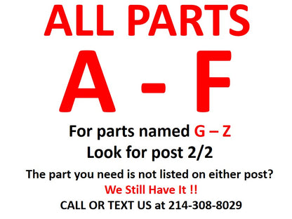 1/2 1998 - 2002 Honda Accord | All Parts A - F | SKU #: 16233 CI-3