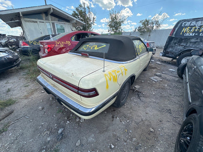 2/2 1989 - 1991 Chrysler TC Maserati | All Parts G - Z | SKU #: M17787 - J-17