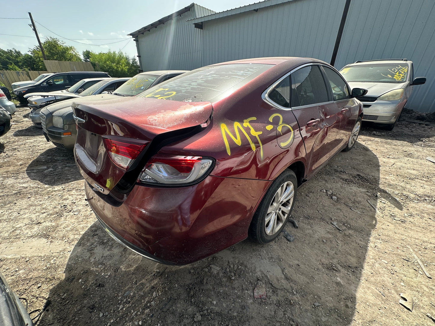 2015-2017 CHRYSLER 200- PARTING OUT-MF- 3- Stock #:M19293